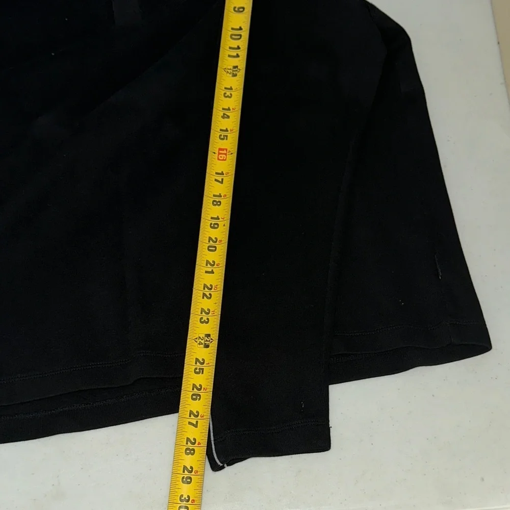 Hugo Boss Black Button-Up Sweater with Striped Collar